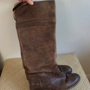 FRYE Melissa Trapunto Riding Knee BOOTS 76441